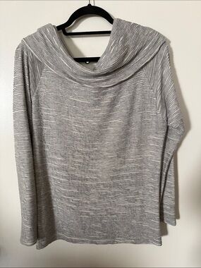 Anthropologie Dolan Heather Gray Cowl Neck Sweater